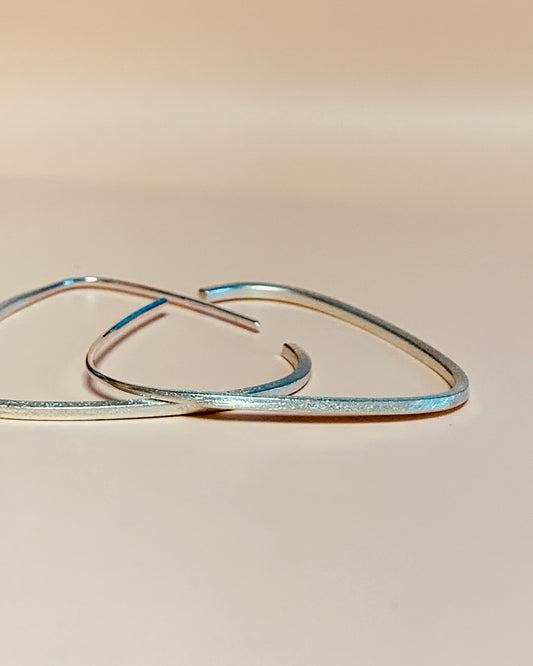 Lucky Leaf oorbellen - Klavertje vier - 925 zilver handgemaakt door Florien Jewels