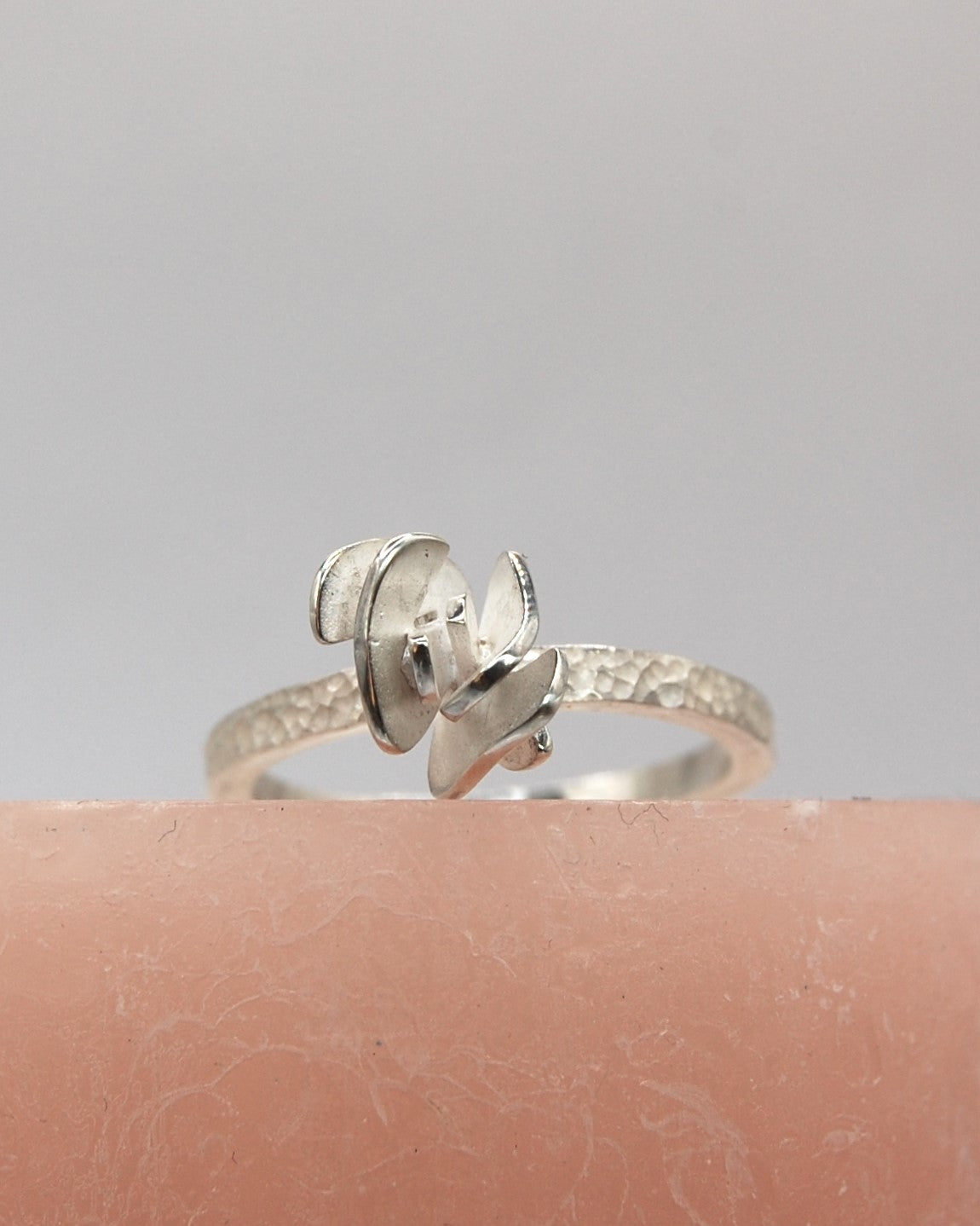 Rosa ring 925 Zilver