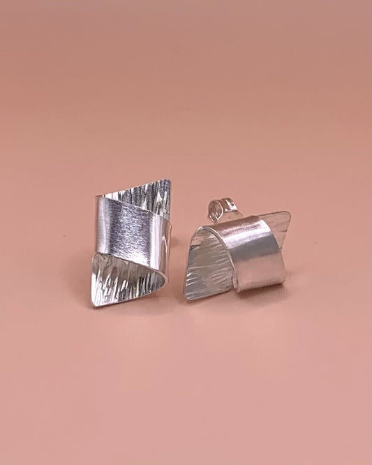 Storm oorbellen - 925 Zilver