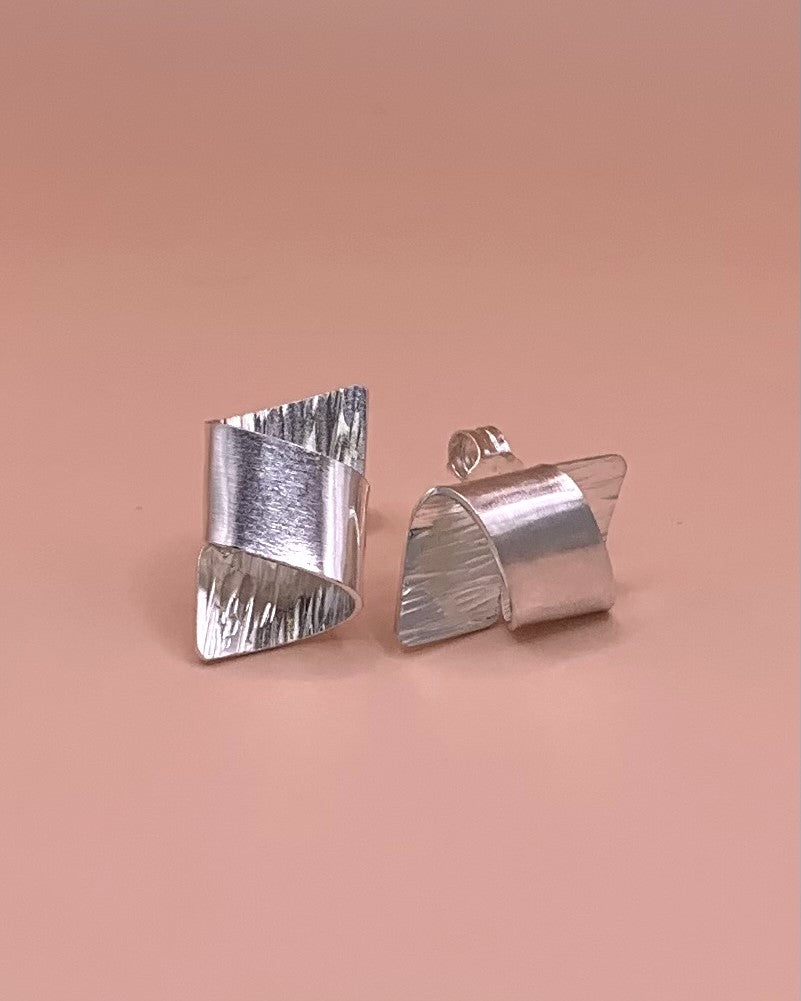 Storm oorbellen - 925 Zilver